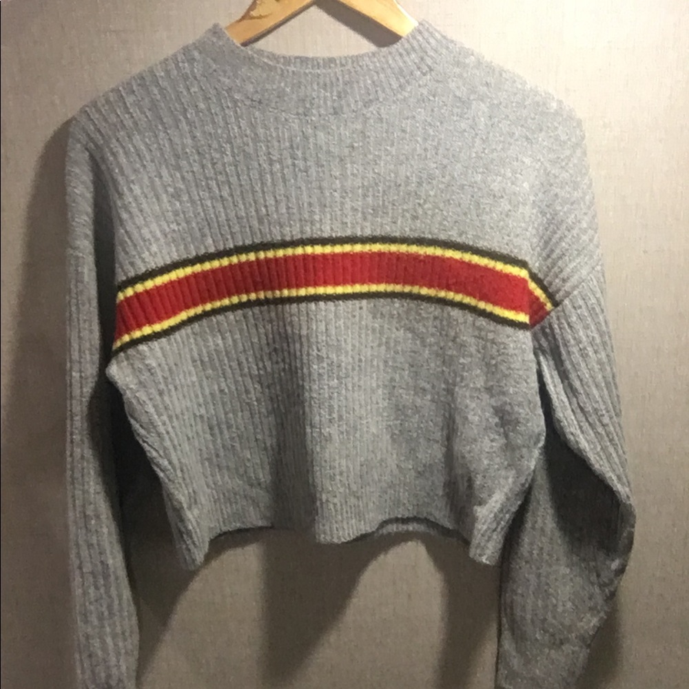 Retro crop top sweater
